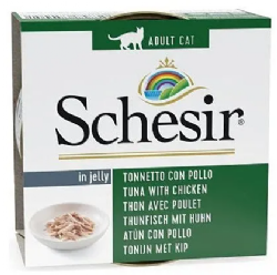 שזיר - Schesir מעדן עוף מתובל בפתיתי טונה לחתול