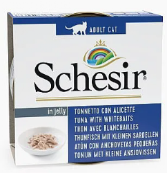 שזיר - Schesir מעדן טונה עם דגיגים לבנים מטוגנים לחתול