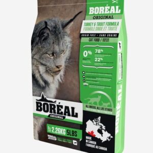 Boreal אוריג'ינל הודו ופורל 2.26 ק"ג מזון יבש לחתולים