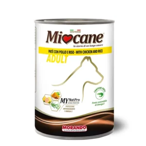 שימורים לכלב,Miocane ,פטה עוף ואורז 400 גר'