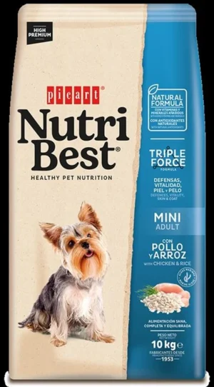 Nutribest, מזון לכלב בוגר מגזע קטן 10 ק"ג