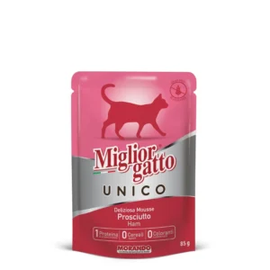 שימורים לחתול,Morando UNICO, בטעם חזיר 85 גר'