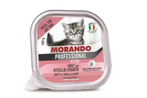 שימורים לחתול,Morando Professional, פטה עגלכבד לגורים 100 גר'
