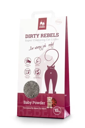 Dirty Rebels חול מתגבש בניחוח טלק 10 ק"ג