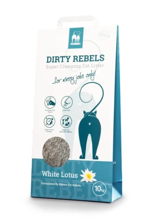 Dirty Rebels חול מתגבש בניחוח לוטוס לבן 10 ק"ג