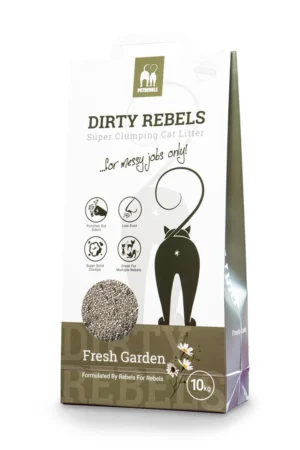 Dirty Rebels חול מתגבש בניחוח גן רענן 10 ק"ג