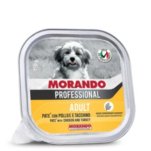 שימורים לכלב,Morando Professional, פטה עוף והודו 150 גר'