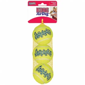 Kong AirDog Squeakair Ball בגודל S- שלושה באריזה