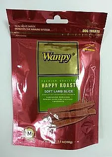 Wanpy חטיף רצועות כבש רכות לכלב