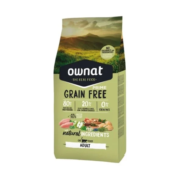 OWNAT פריים  חתול בוגר 4 ק''ג