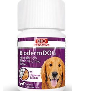 PA339 ביו פטאקטיב טבליות ביודרם (75 יח) תוסף תזונה לכלבים וגורי כלבים