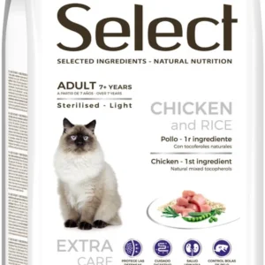 select menu סלקט מניו 2 ק"ג מזון יבש ללא דגנים לחתול מבוגר (סניור)