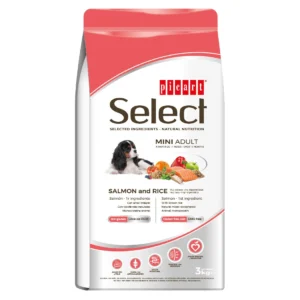 Select Menu סלקט מניו 8 ק"ג מזון יבש לכלבים בוגרים מגזע קטן (סלמון מיני)