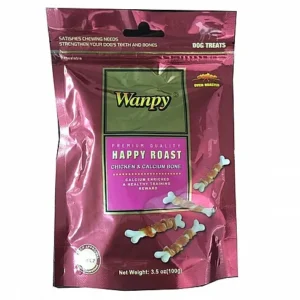 Wanpy חטיף עצם עוף קלציום לכלב