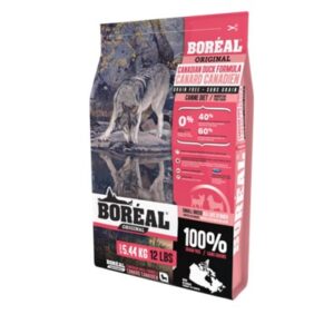 בוריאל אוריג'ינל לגזע קטן נטול דגנים ברווז 5.44 ק"ג אוכל יבש לכלבים בוגרים