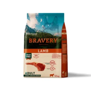 ברייברי כבש לכלב בוגר מזון היפואלרגני 12 ק"ג Bravery