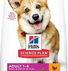 הילס סאיינס פלאן מזון יבש לכלב בוגר גזע קטן עוף 3 ק"ג