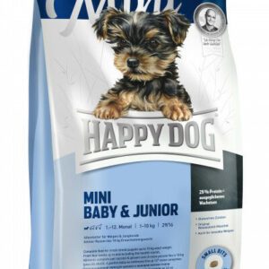 הפי דוג מיני בייבי ג'וניור 8 ק"ג אוכל יבש לגורי כלבים מגזע קטן