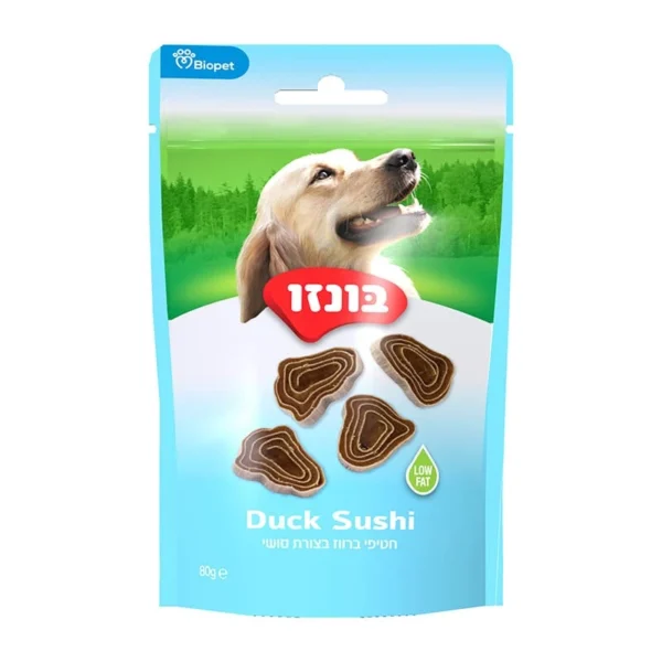 חטיפי בונזו ברווז בצורת סושי 80 גרם