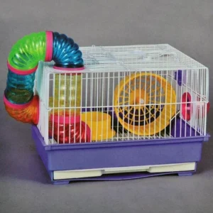 כלוב אוגרים עם מנהרות