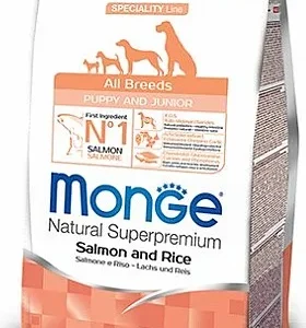 מונג כלב גור סלמון ואורז 12 ק"ג