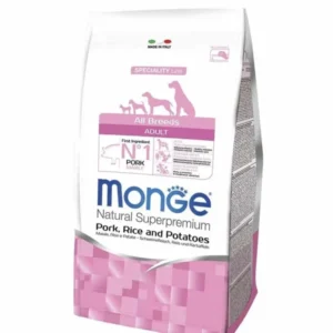 מונג' בוגר לכלבים בטעם חזיר 12 ק"ג