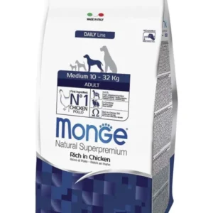 מונג' בוגר לכלבים מגזע בינוני עוף 12 ק"ג