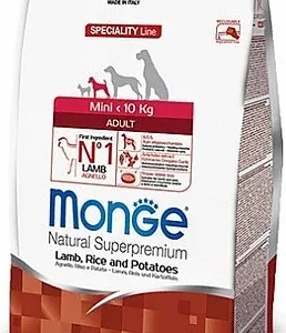 מונג' כלב בוגר מיני כבש אורז ותפו"א 2.5 ק"ג