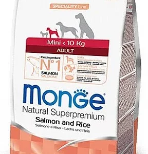 מונג' כלב בוגר מיני סלמון ואורז 2.5 ק"ג