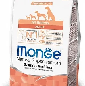 מונג' כלב בוגר סלמון ואורז 12 ק"ג