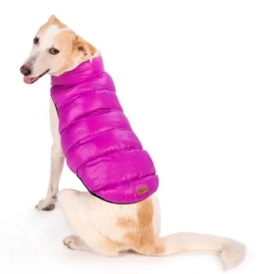 מעיל דו צדדי אפור-סגול