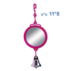 מראה עגולה עם פעמון לציפור 01669