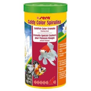 סרה גולדי קולור ספירולינה 1000 מ"ל מזון לדגי זהב גדולים