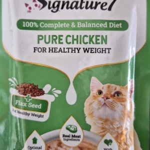 פאוץ' SIGNATURE 7 בטעם עוף ופשתן לחתול