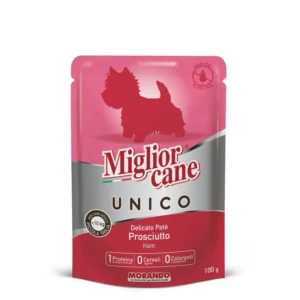 פאוץ' לכלב, Migliorcane Unico פטה חזיר 100 גר'
