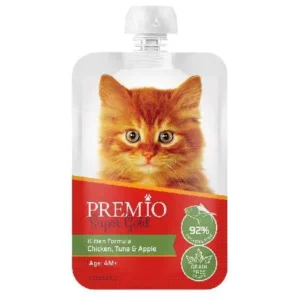 פרמיו מחית בשר עוף טונה ותפוח לקיטן 90 גרם