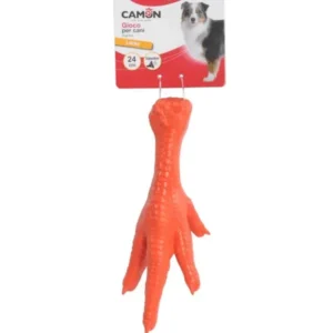צעצוע לעיסה לאטקס רגל עוף עם צפצפה - Camon