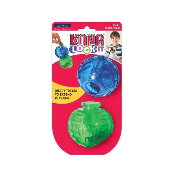 קונג כדור חטיפים עם נעילה