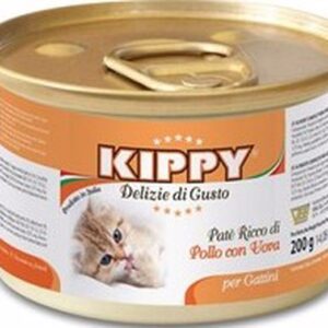 קיפי פטה עוף וביצים 85 גרם שימורים לגורי חתולים