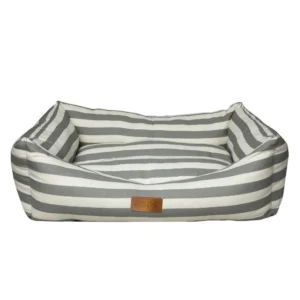 ריבוס מיטת פסים אפור M