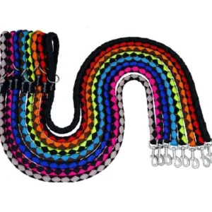 רצועה קלועה מטר וחצי לכלבים גדולים וחזקים