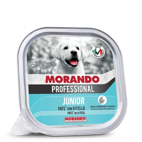 שימורים לגורי כלבים,Morando Professional, פטה עגל 150 גר'