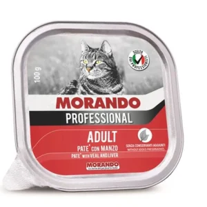 שימורים לחתול,Morando Professional, פטה בקר 100 גר'