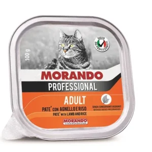 שימורים לחתול,Morando Professional, פטה כבש אורז 100 גר'
