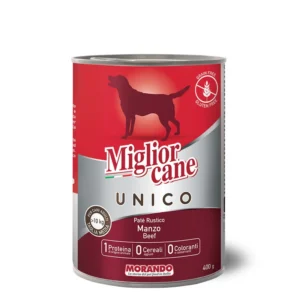 שימורים לכלב, Migliorcane Unico פטה בקר 400 גר'