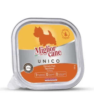 שימורים לכלב, Migliorcane Unico פטה הודו 150 גר'