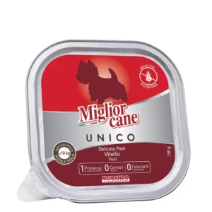 שימורים לכלב, Migliorcane Unico פטה עגל 150 גר'