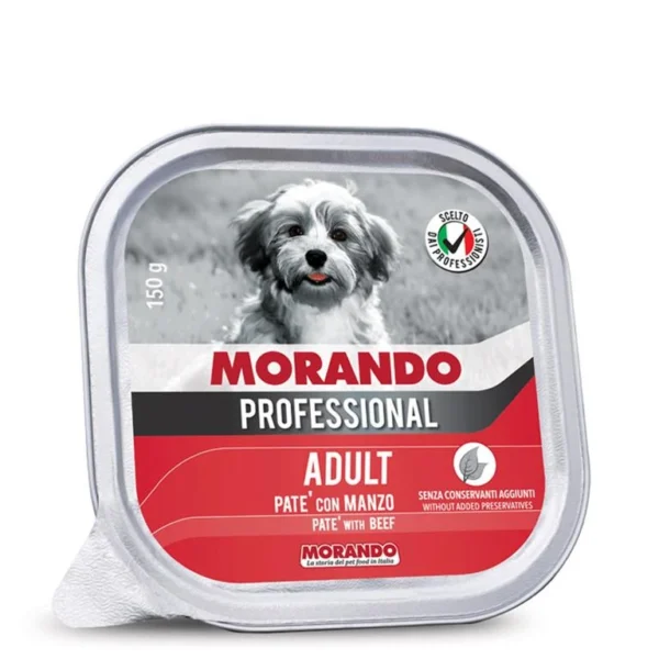 שימורים לכלב,Morando Professional, פטה בקר 150 גר'