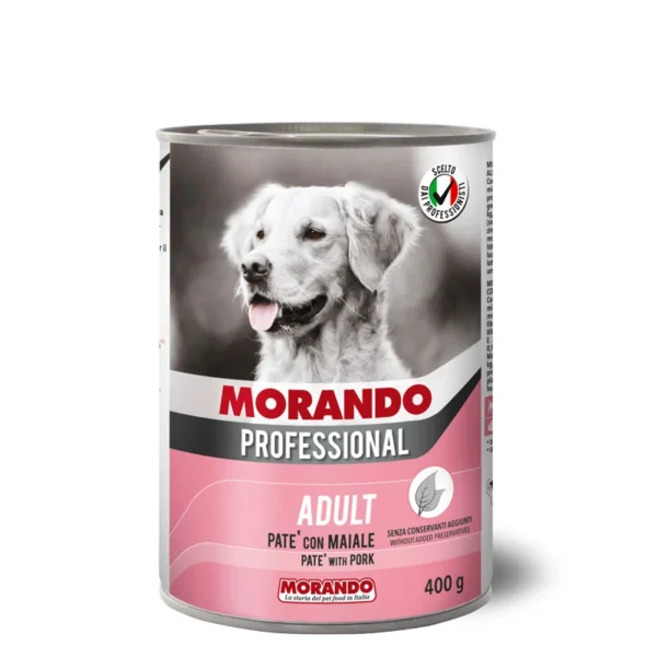 שימורים לכלב,Morando Professional, פטה חזיר 400 גר'