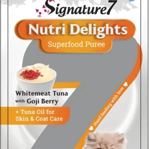 שלוקים SIGNATURE 7 לחתול בטעם טונה וגוג'י ברי